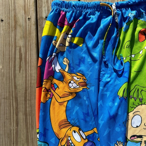 Nickleodeon Mens Sleep Lounge Pants L 36-38 90's classic Nickelodeon characters - Picture 7 of 12